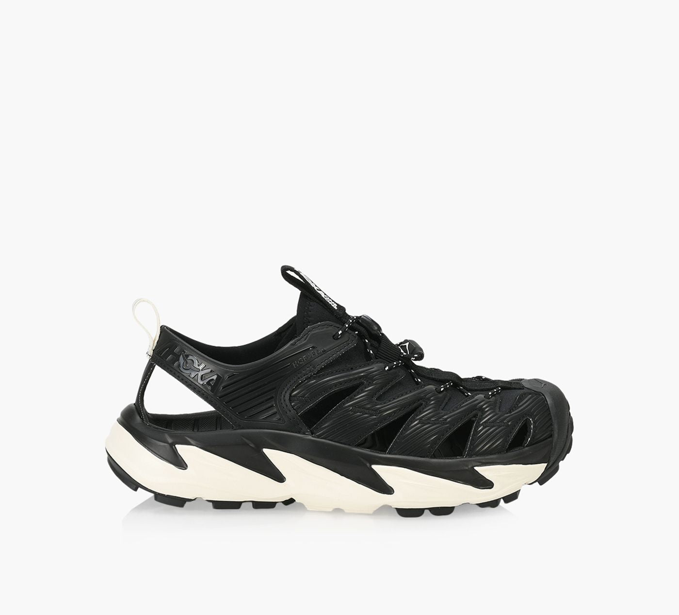 HOKA Hopara Sandals for Women | Black/Alabaster – Browns Shoes