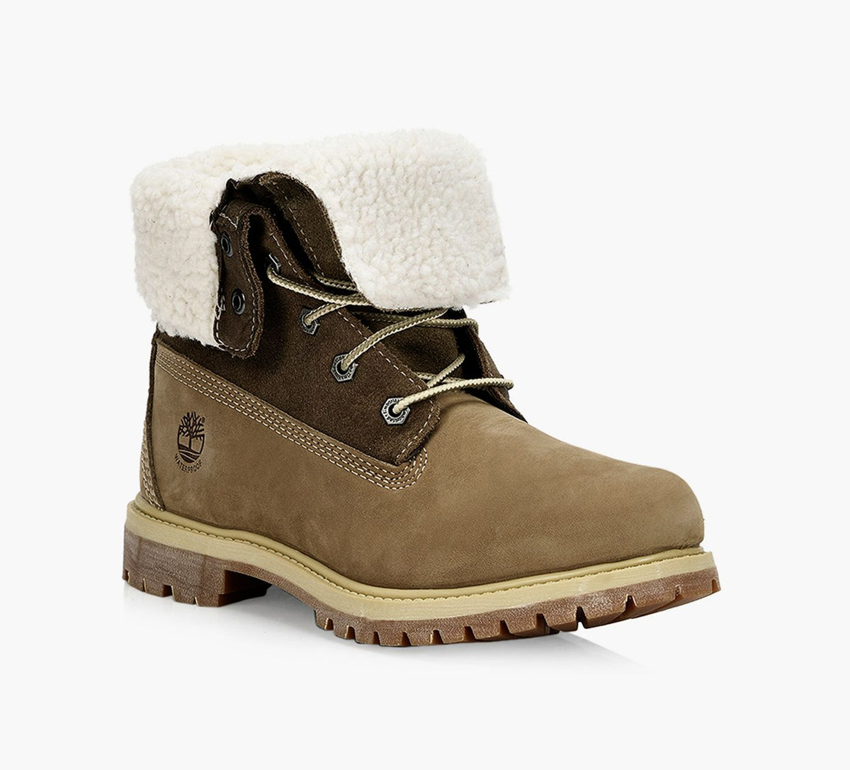TIMBERLAND AUTHENTICWARMLINEDFOLDDOWNBOOT in TAUPE view 1c