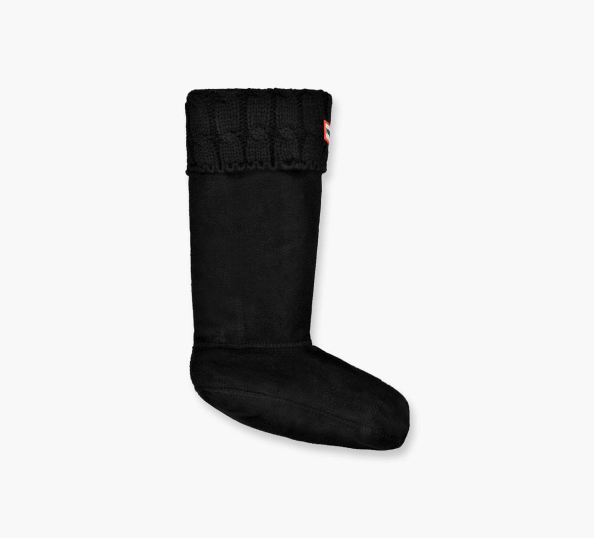 HUNTER 6STITCHCABLEBOOTSOCK in BLACK view 4