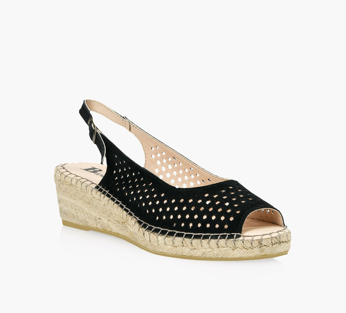 BROWNS FULLERTONWEDGESANDAL in BLACK view 2