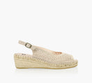 BROWNS FULLERTONWEDGESANDAL in TAUPE