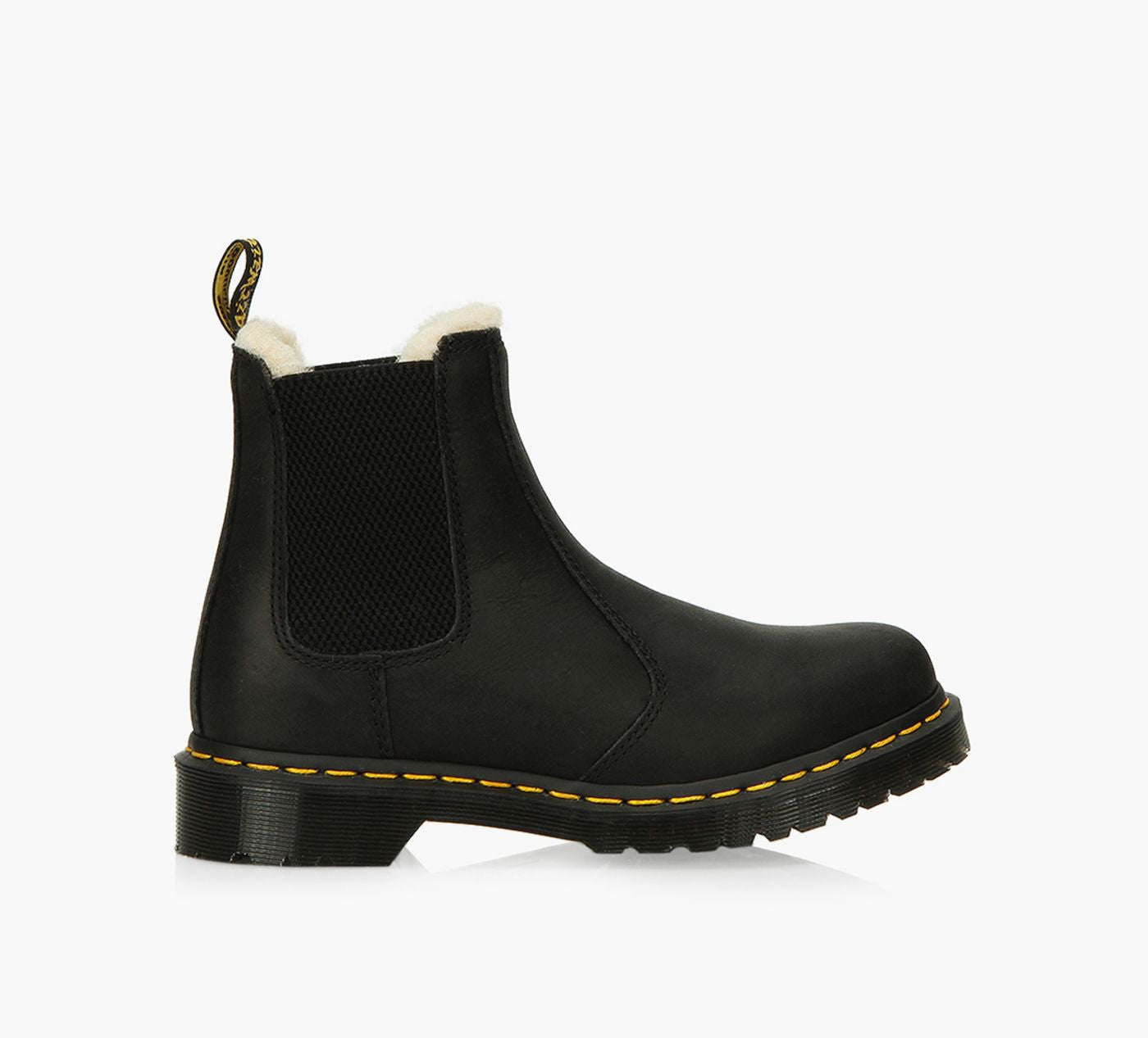 DR. MARTENS 2976LEONOREFAUXFURLINED in BLACK