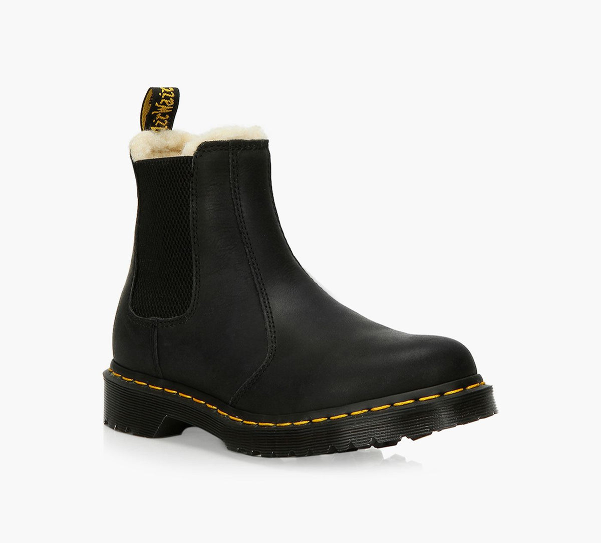 DR. MARTENS 2976LEONOREFAUXFURLINED in BLACK view 2