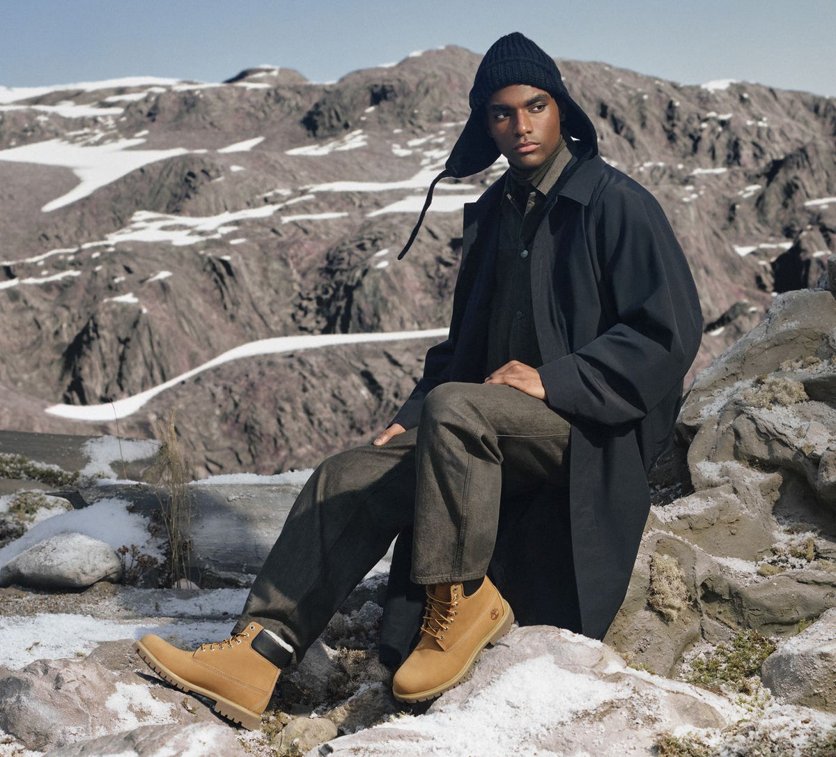 TIMBERLAND BOTTEIMPERMABLEPREMIUM6POUCESDOUBLURECHAUDE en TAN vue 1a