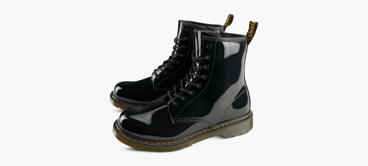DR. MARTENS 1460PATENTLAMPER in BLACK view 4