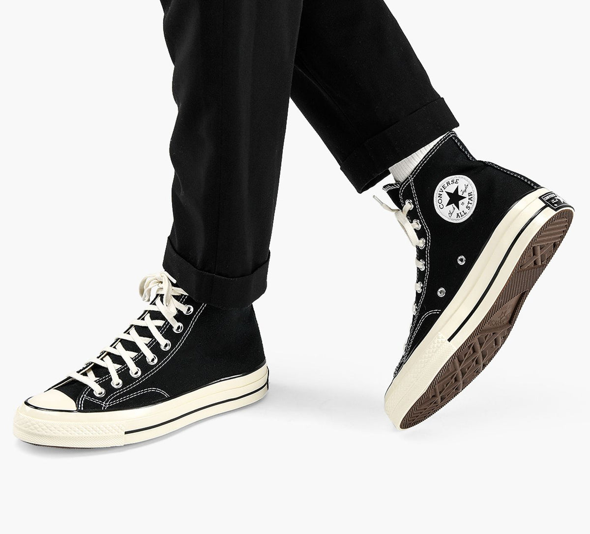 CONVERSE BASKETCHUCK70MONTANTE en NOIR vue 1c
