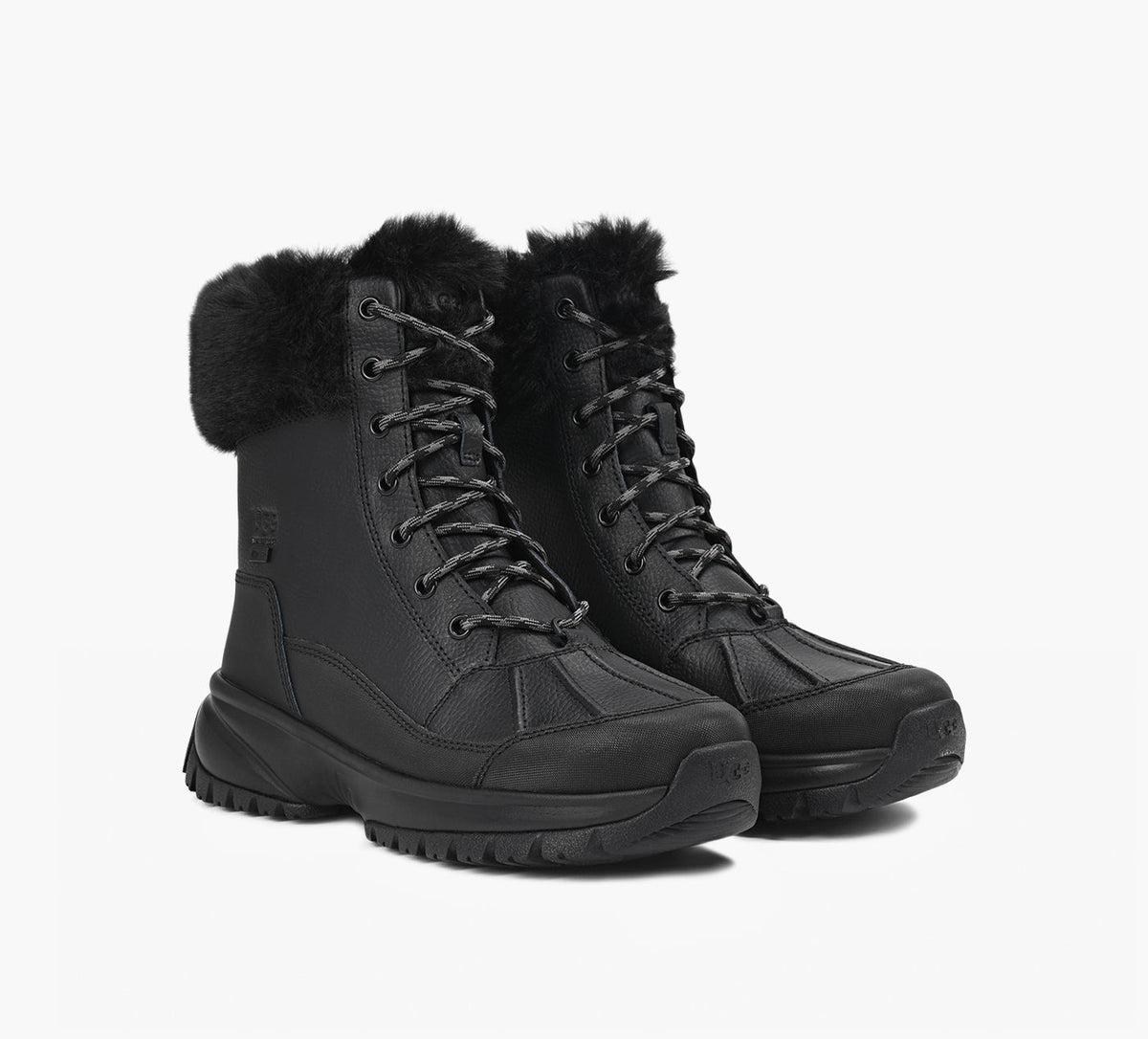 UGG YOSEFLUFF in BLACK view 2