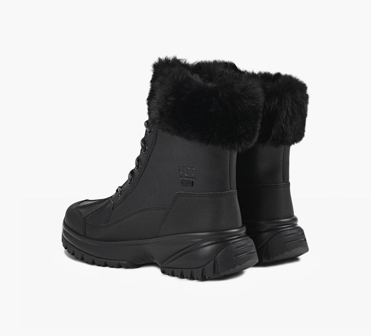 UGG YOSEFLUFF in BLACK view 3