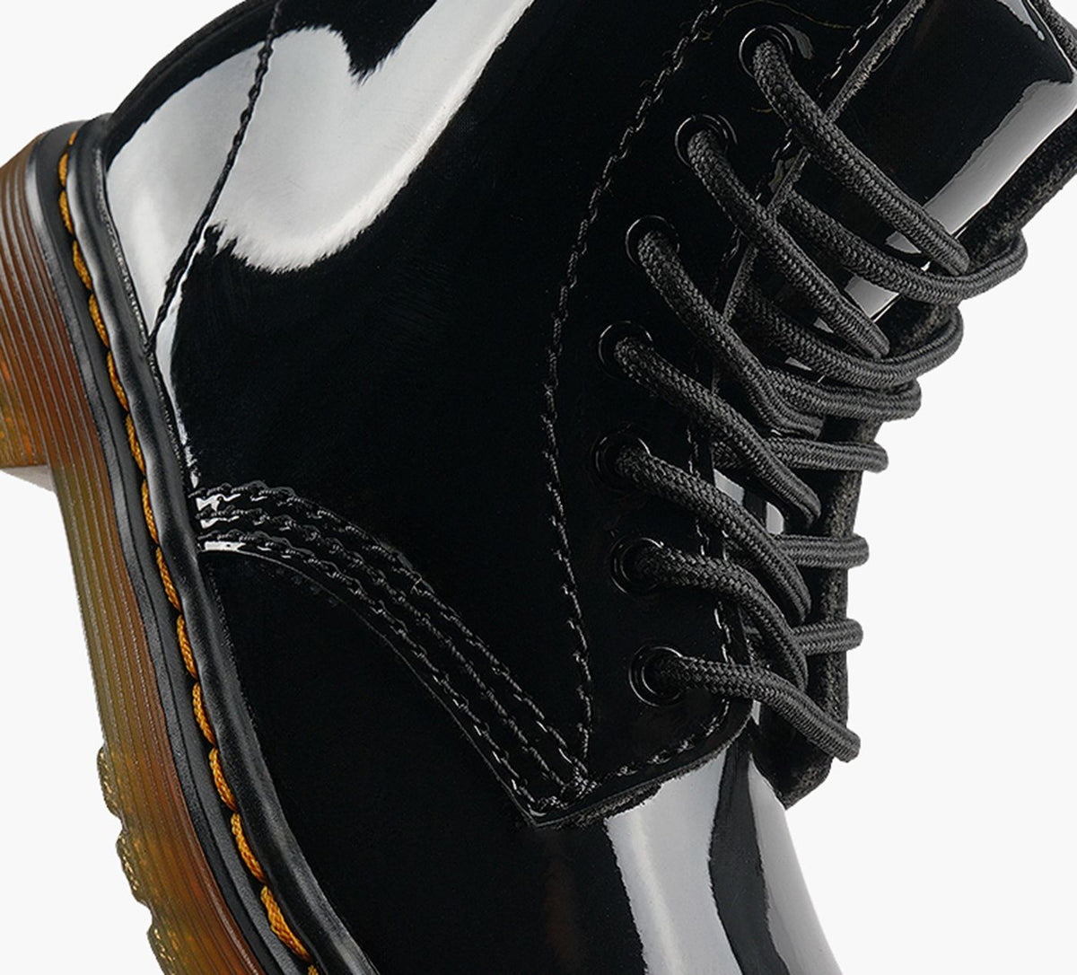 DR. MARTENS 1460PATENTLAMPER in BLACK view 1b