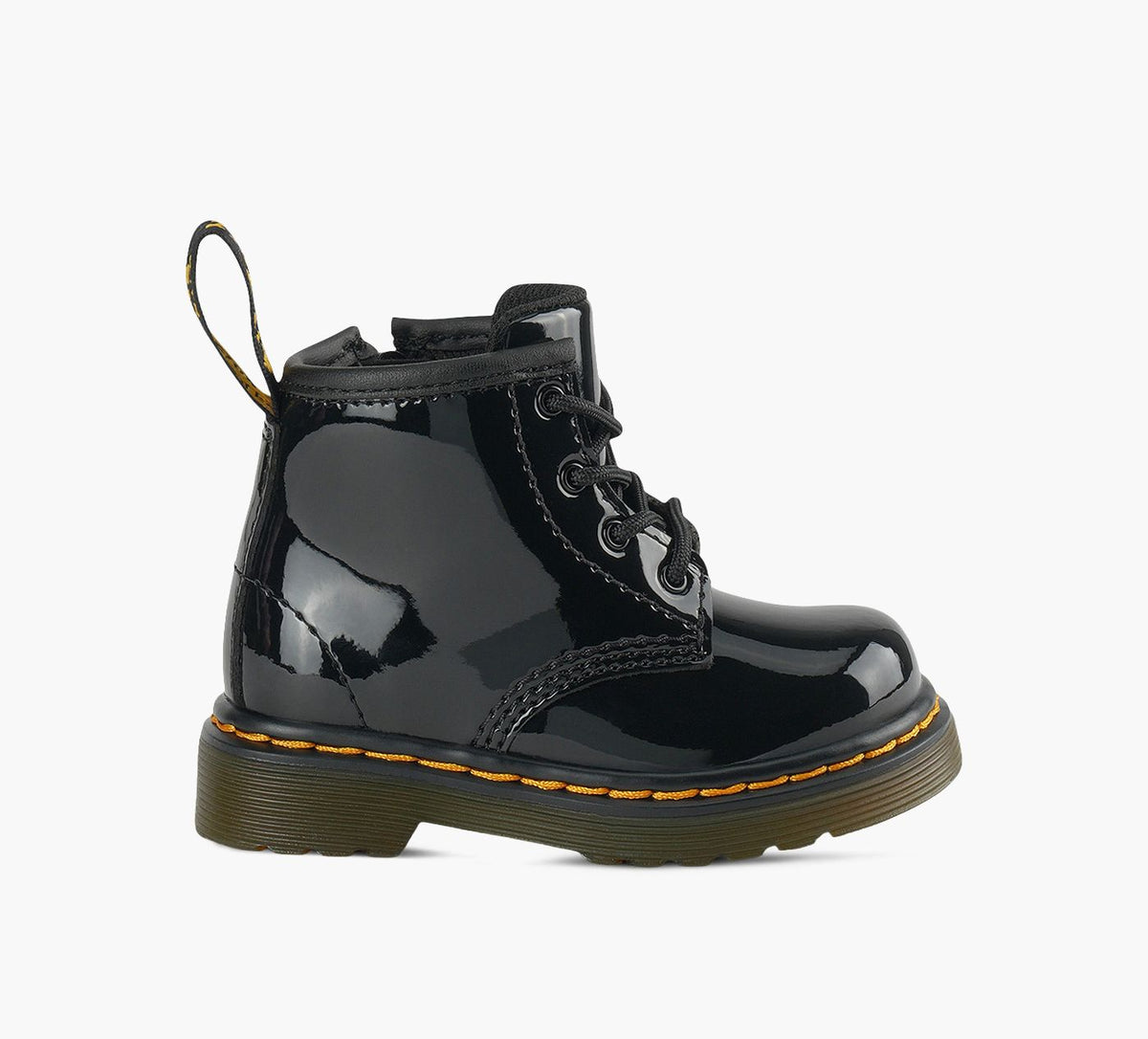 DR. MARTENS BOTTE1460VERNILAMPER en NOIR