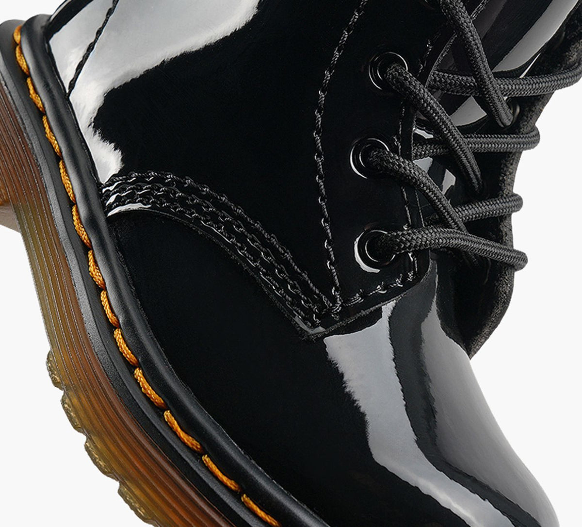 DR. MARTENS 1460PATENTLAMPER in BLACK view 1b