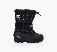 SOREL YOUTHFLURRYPRINT in BLACK