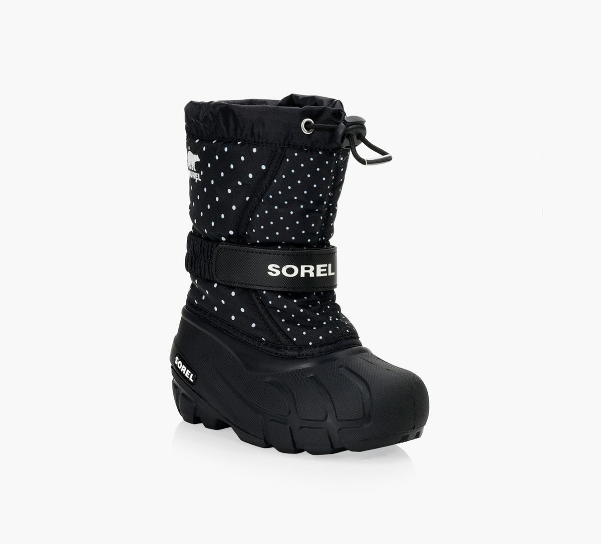 SOREL YOUTHFLURRYPRINT in BLACK view 2