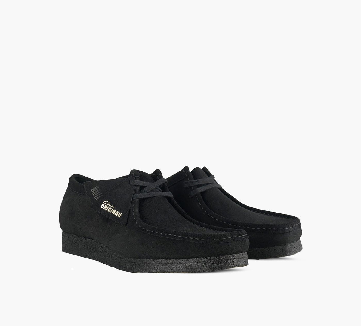 CLARKS ORIGINALS WALLABEE in BLACK view 2