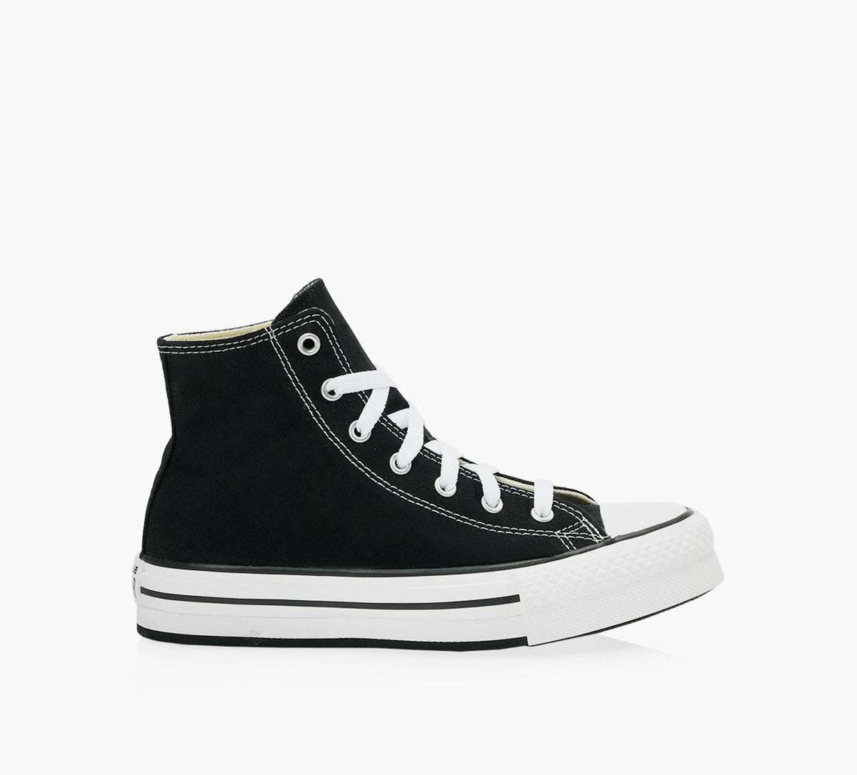 CONVERSE PLATEFORMECHUCKTAYLORALLSTAREVALIFTCANVAS en NOIR