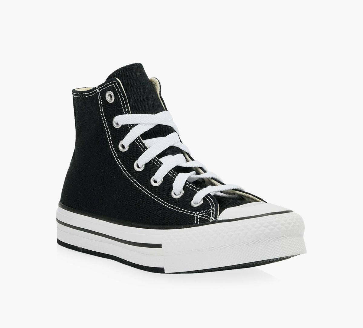 CONVERSE PLATEFORMECHUCKTAYLORALLSTAREVALIFTCANVAS en NOIR vue 2