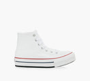 CONVERSE PLATEFORMECHUCKTAYLORALLSTAREVALIFTCANVAS en BLANC