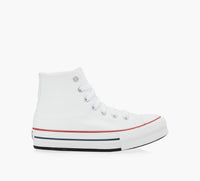 CONVERSE PLATEFORMECHUCKTAYLORALLSTAREVALIFTCANVAS en BLANC