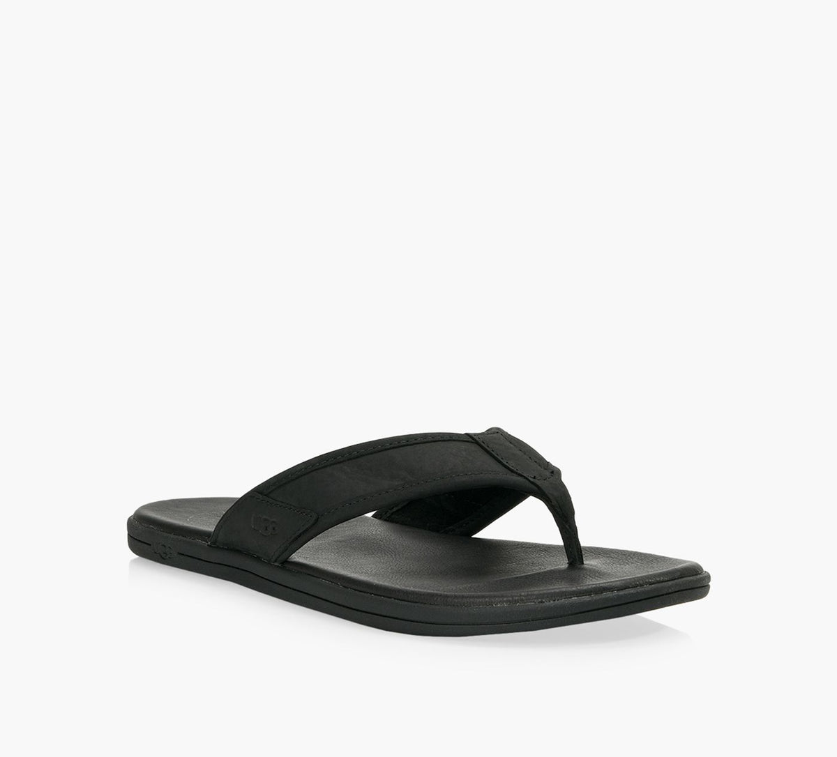 UGG SEASIDEFLIPLEATHER in BLACK view 2