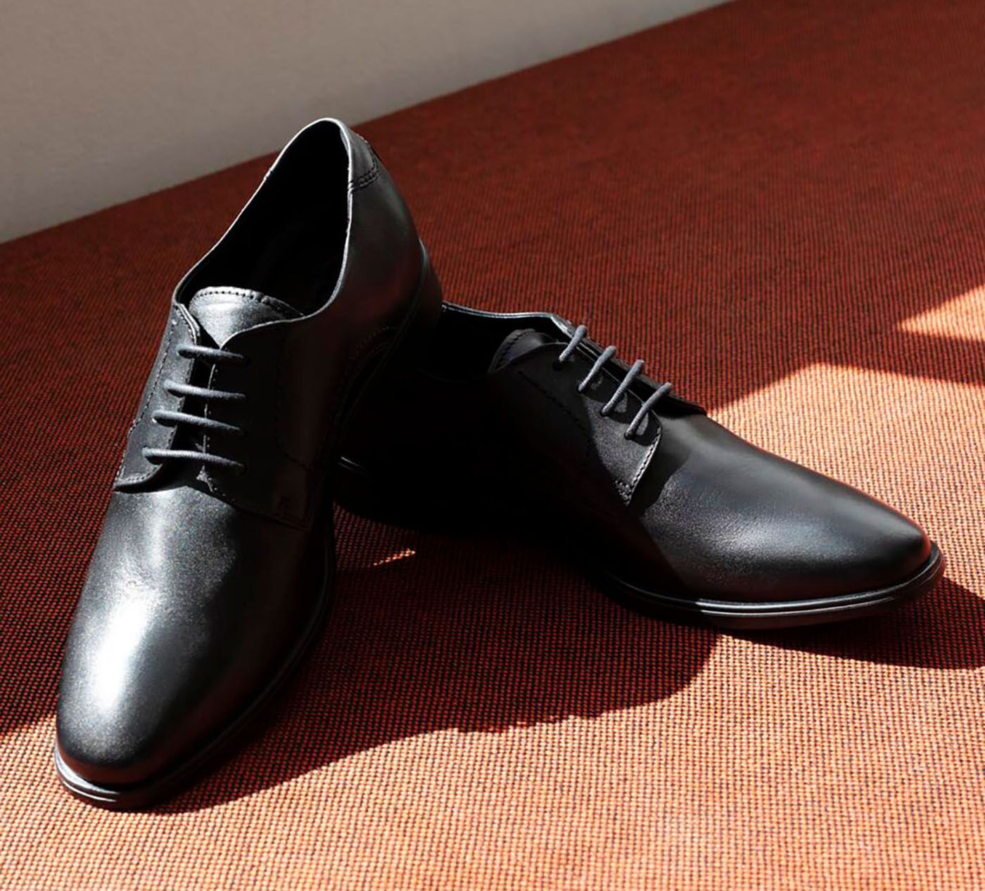 ECCO DERBYMELBOURNEPLAINTOE en NOIR vue 1c