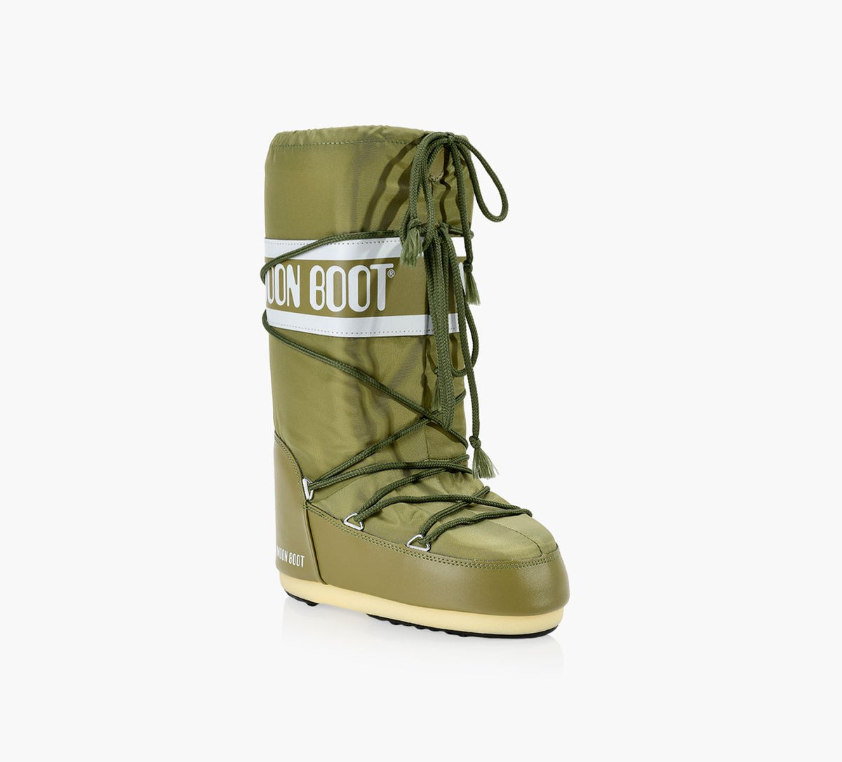 MOON BOOT ICONNYLONTALLBOOTS in KHAKI view 2
