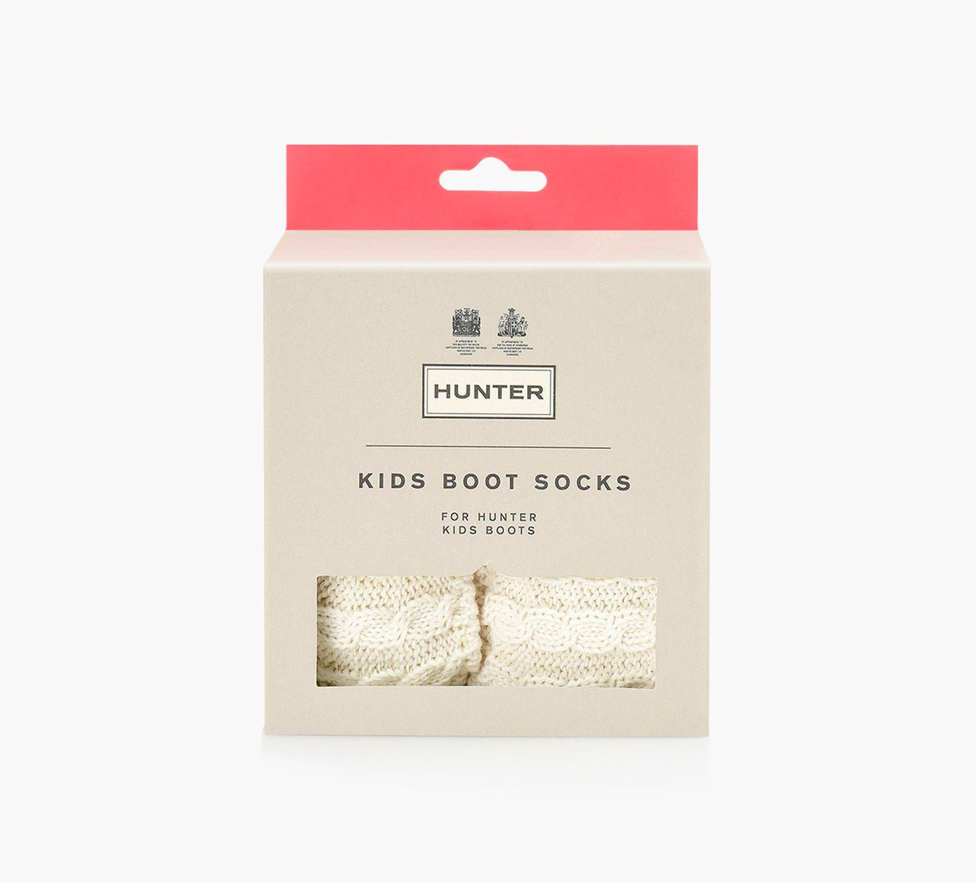 HUNTER KIDSRECYCLEDMINICABLEBOOTSOCK in WHITE