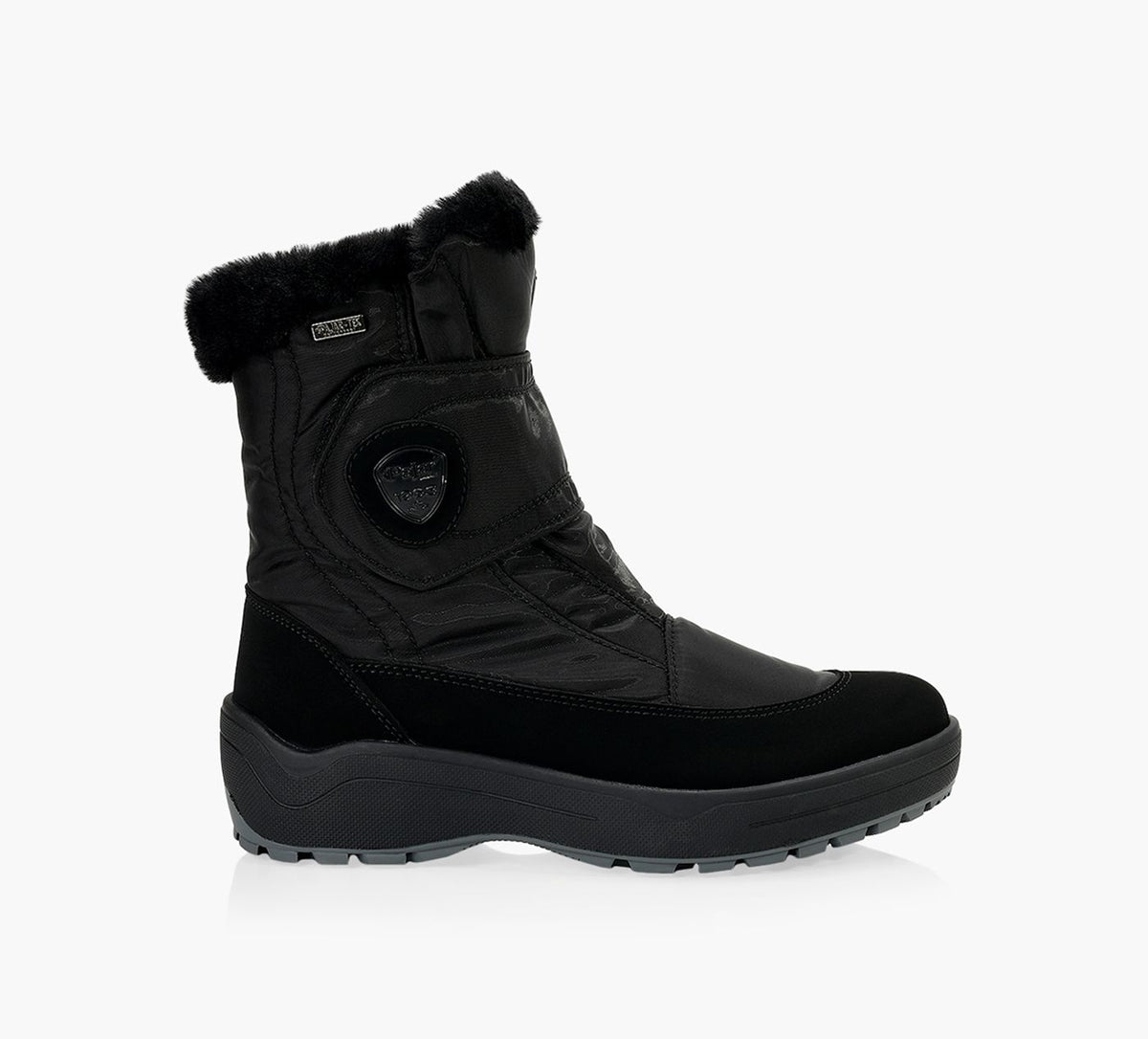 PAJAR MOSCOU30VELCROBOOTWITHICEGRIPPER in BLACK
