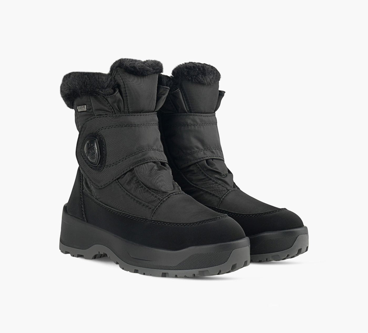 PAJAR MOSCOU30VELCROBOOTWITHICEGRIPPER in BLACK view 2