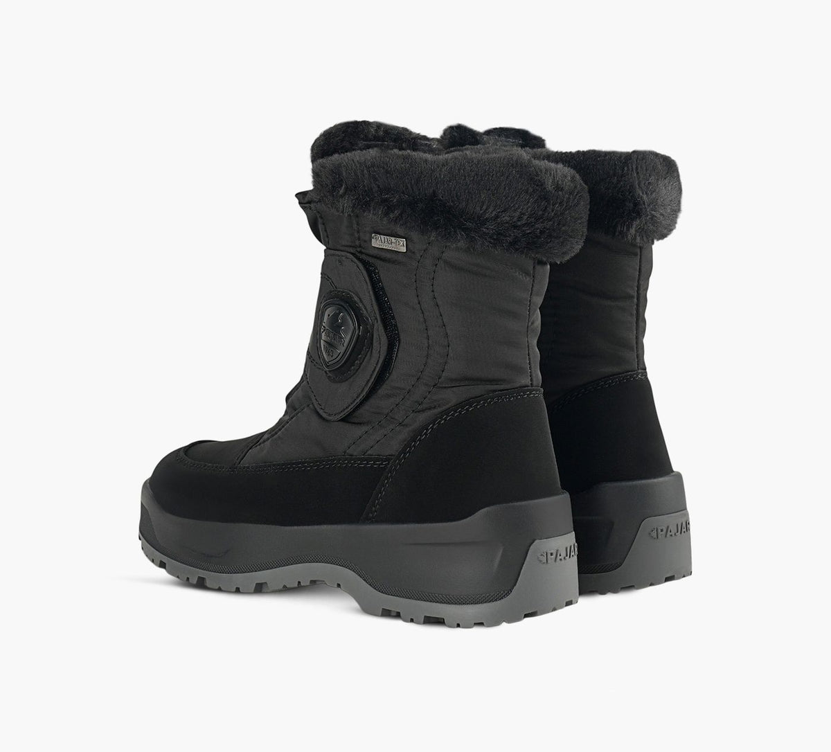 PAJAR MOSCOU30VELCROBOOTWITHICEGRIPPER in BLACK view 3