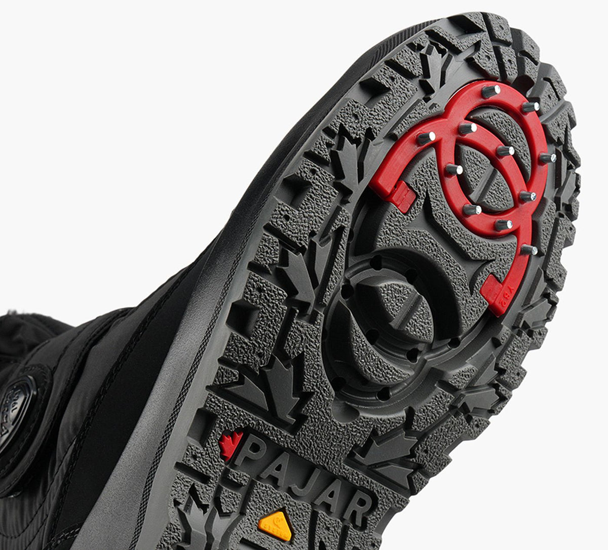 PAJAR MOSCOU30VELCROBOOTWITHICEGRIPPER in BLACK view 7