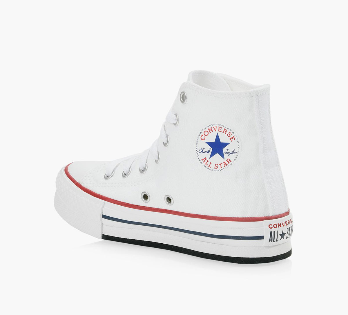 CONVERSE PLATEFORMECHUCKTAYLORALLSTAREVALIFTCANVAS en BLANC vue 3