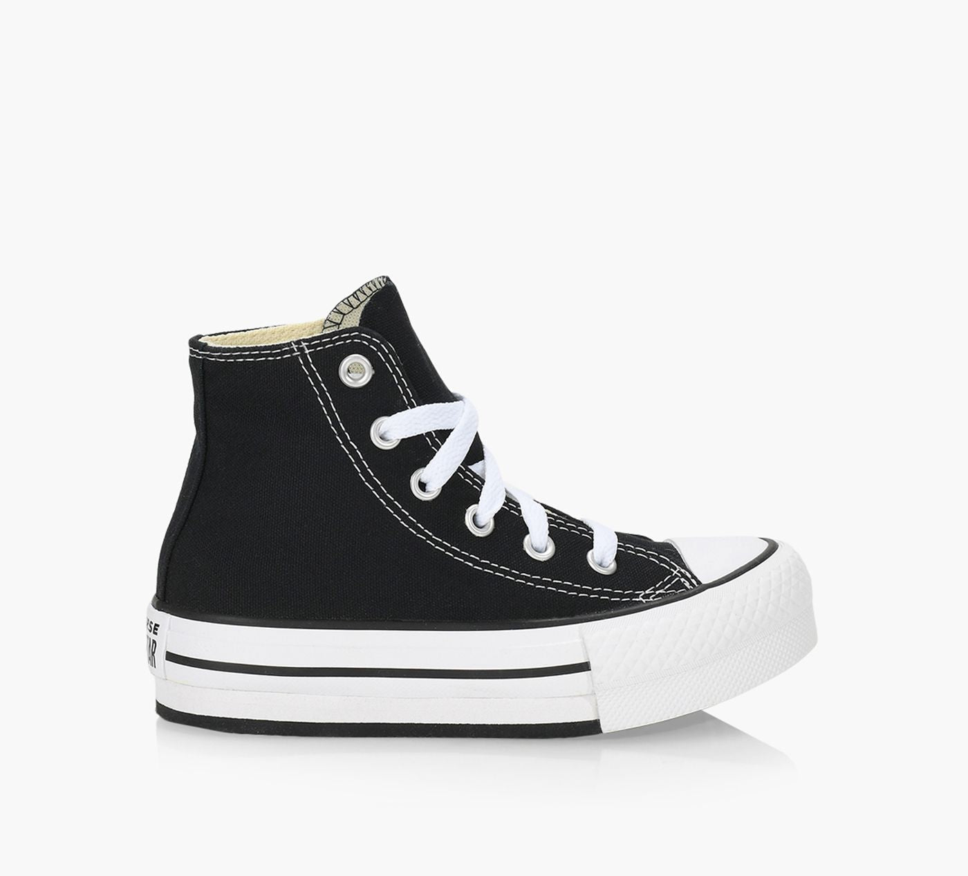 CONVERSE PLATEFORMECHUCKTAYLORALLSTAREVALIFTCANVAS en NOIR