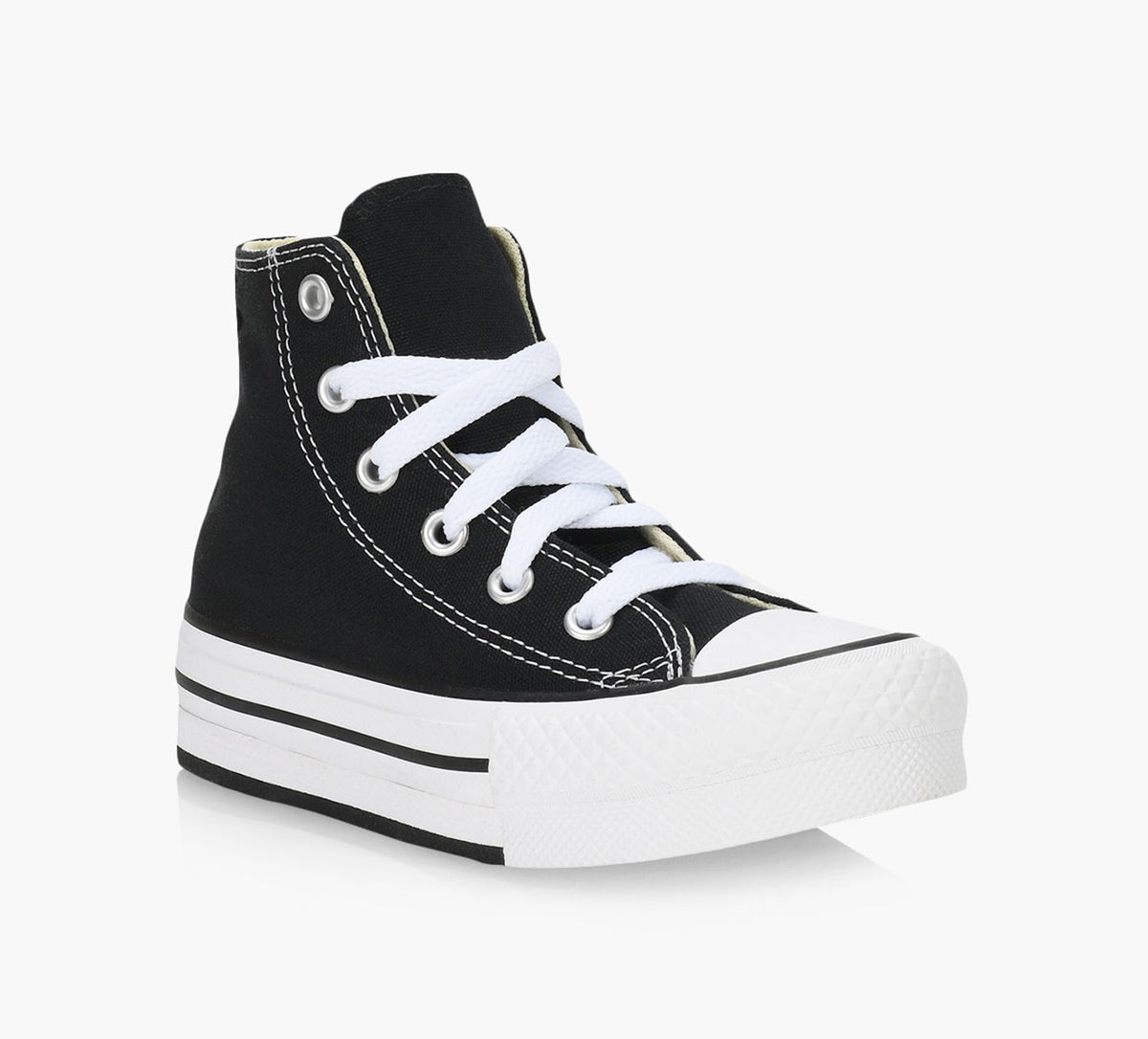 CONVERSE PLATEFORMECHUCKTAYLORALLSTAREVALIFTCANVAS en NOIR vue 2