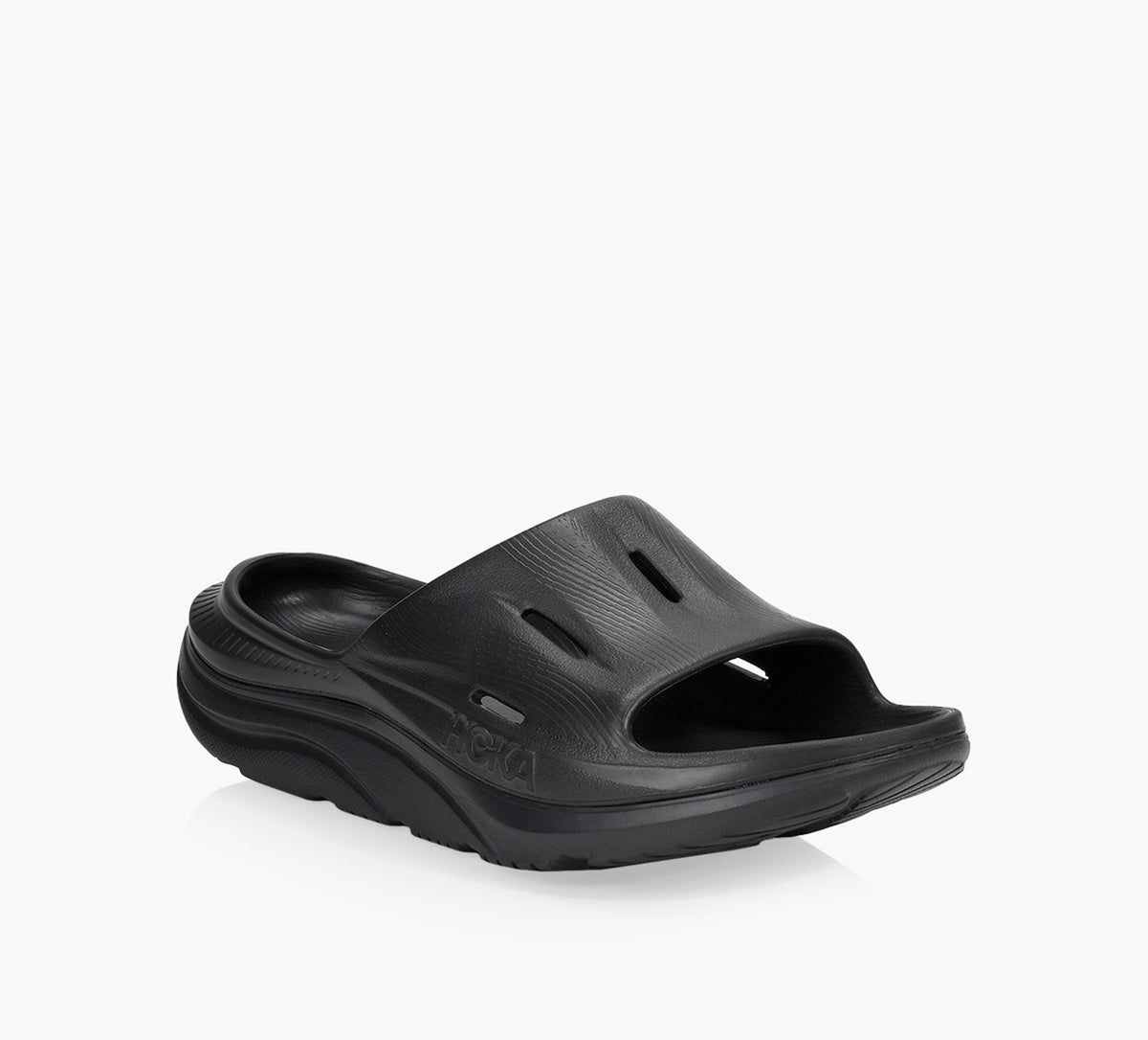 HOKA ORARECOVERYSLIDE3 in BLACK view 2