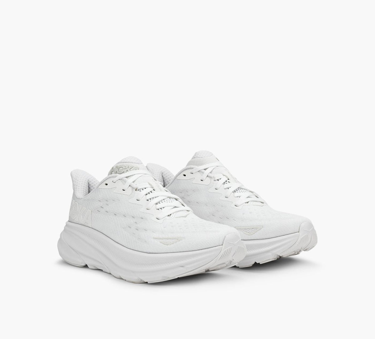 HOKA CLIFTON9 en BLANC vue 2