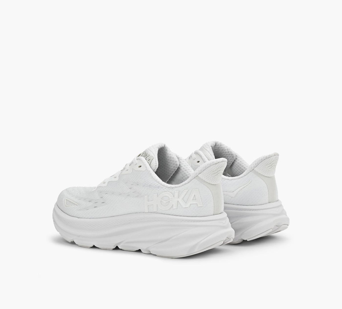 HOKA CLIFTON9 en BLANC vue 3