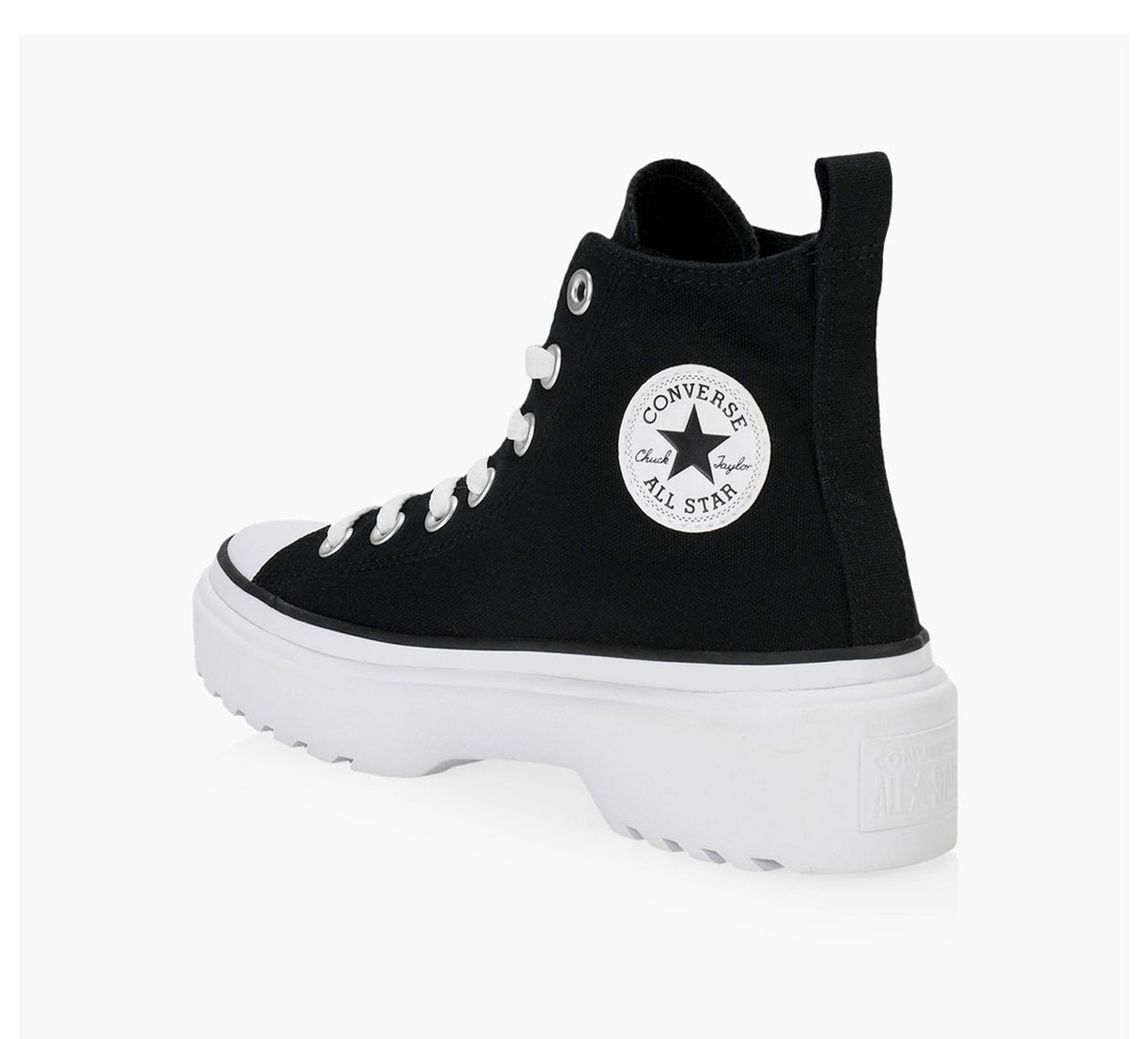 CONVERSE CHUCKTAYLORALLSTARLIFTPLATFORMECANVAS en NOIR vue 3