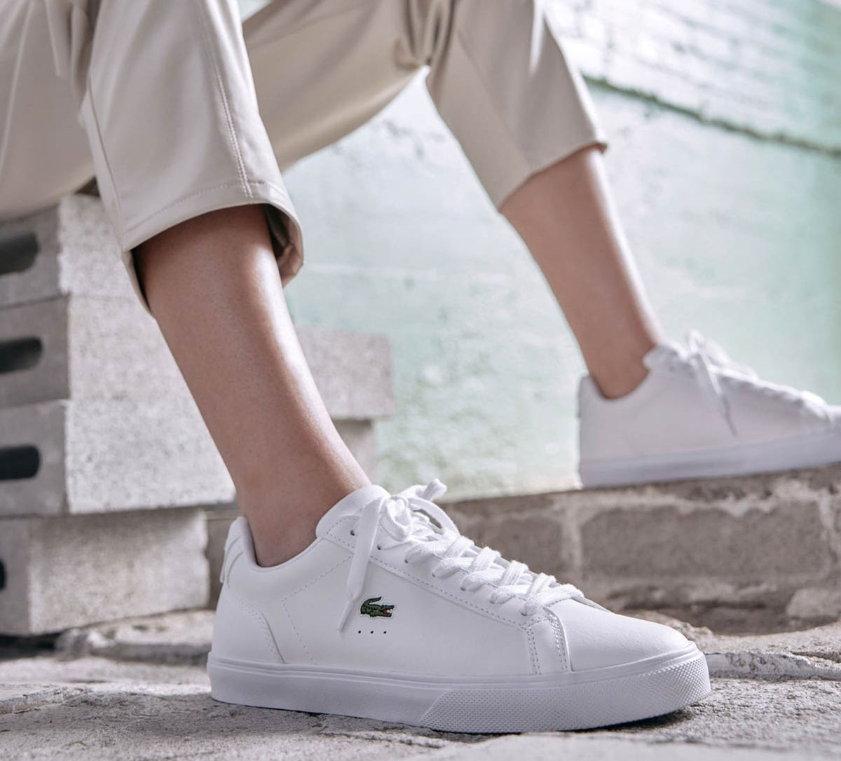 LACOSTE LERONDPROBASELINE en BLANC vue 1c