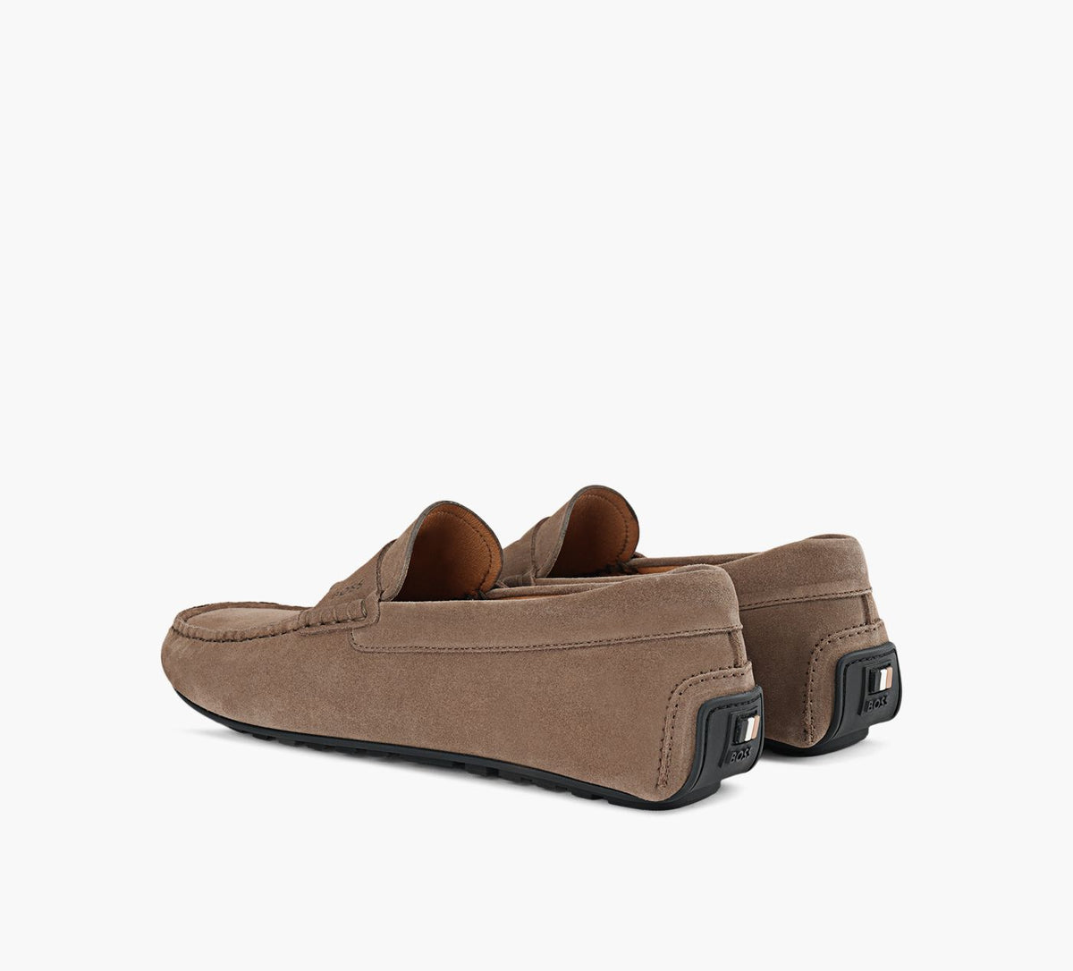 BOSS MOCASSINNOL en TAUPE vue 3