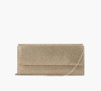 WISHBONE MADELYNCRYSTALCLUTCH in GOLD