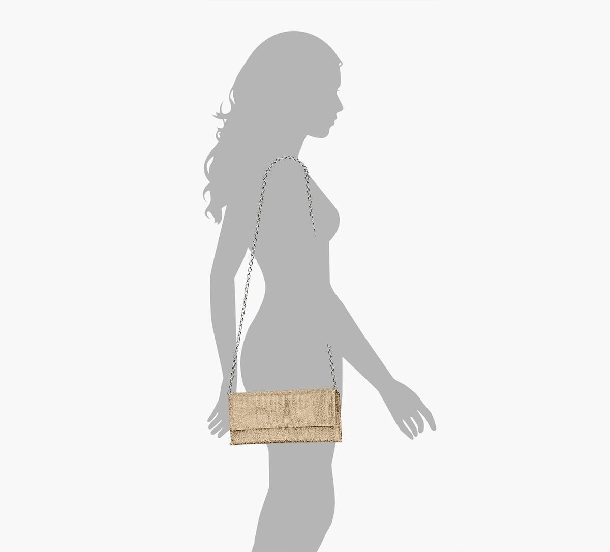 WISHBONE MADELYNCRYSTALCLUTCH in GOLD view 4