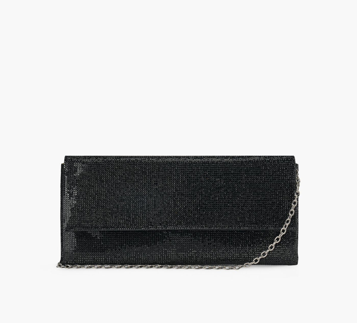 WISHBONE MADELYNCRYSTALCLUTCH in BLACK