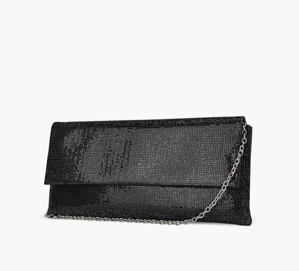 WISHBONE MADELYNCRYSTALCLUTCH in BLACK view 2