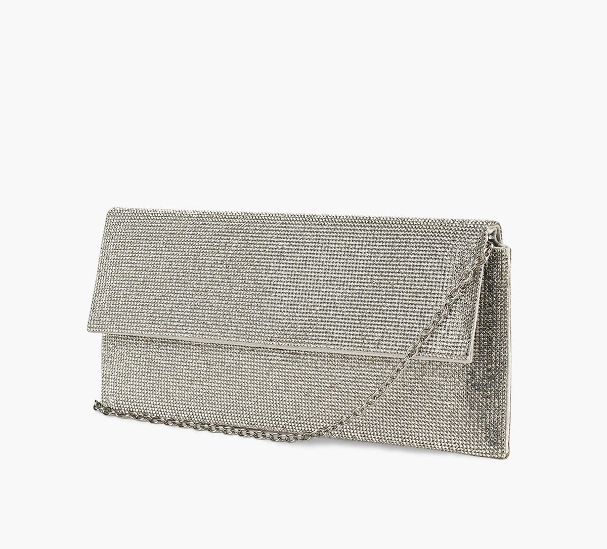 WISHBONE MADELYNCRYSTALCLUTCH in SILVER view 2