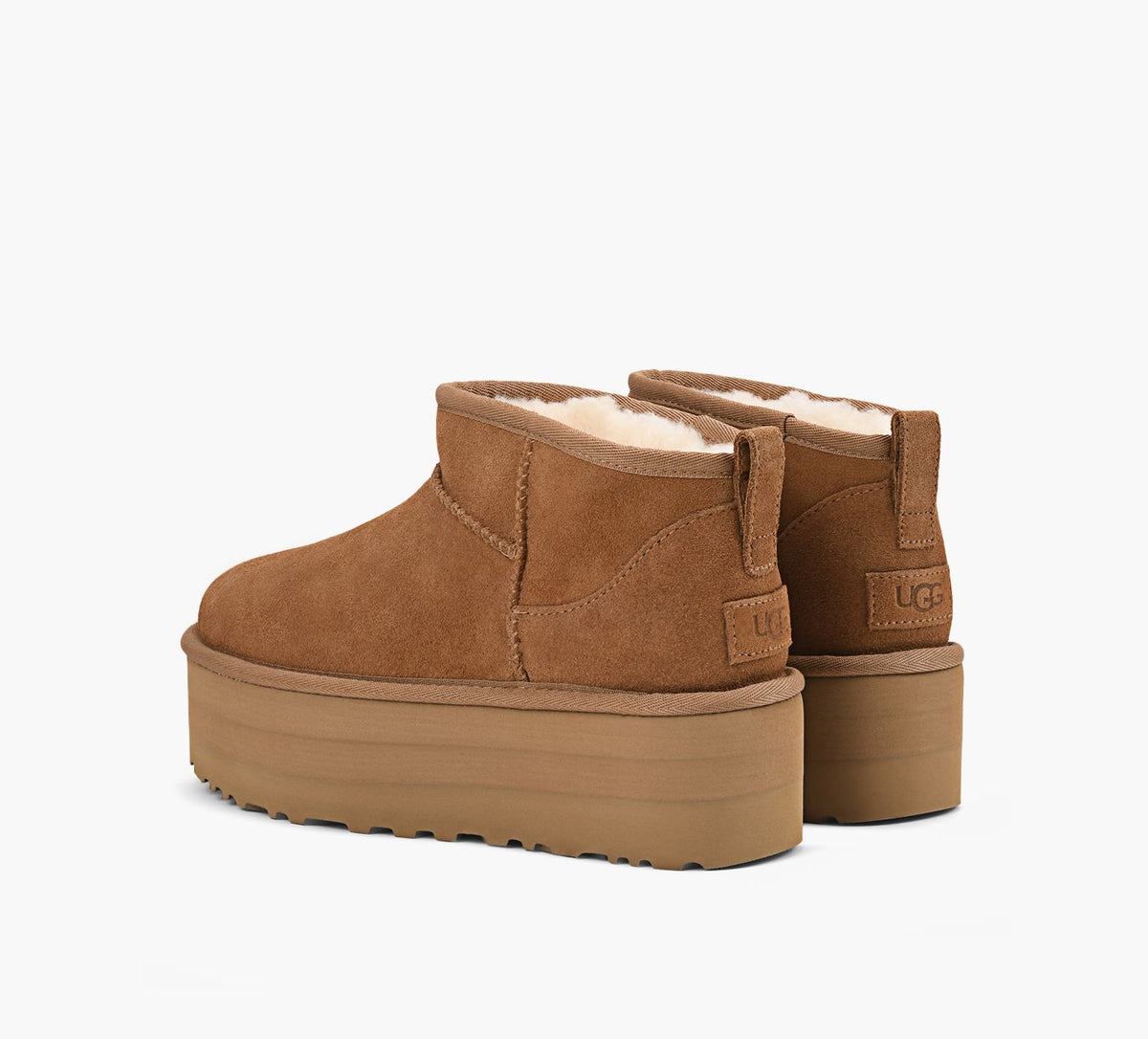 UGG CLASSICULTRAMINIPLATFORM in TAN view 3
