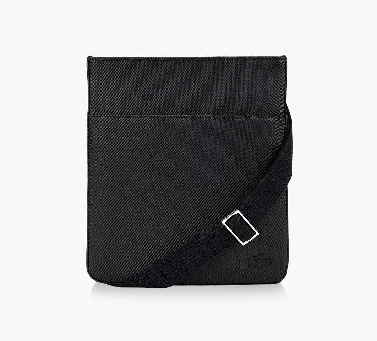 LACOSTE FLATCROSSBODYBAG in BLACK