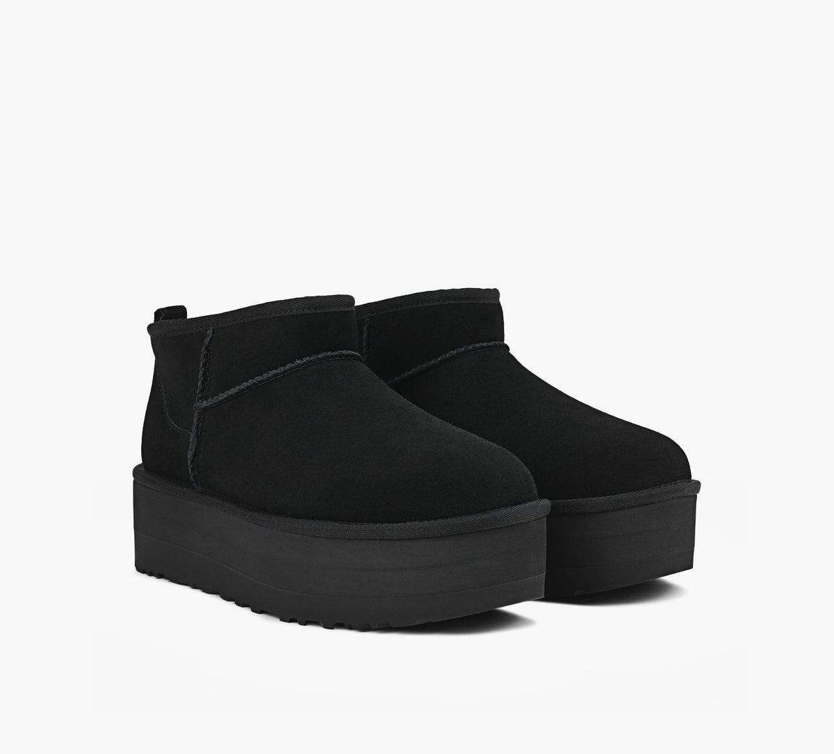 UGG CLASSICULTRAMINIPLATFORM in BLACK view 2