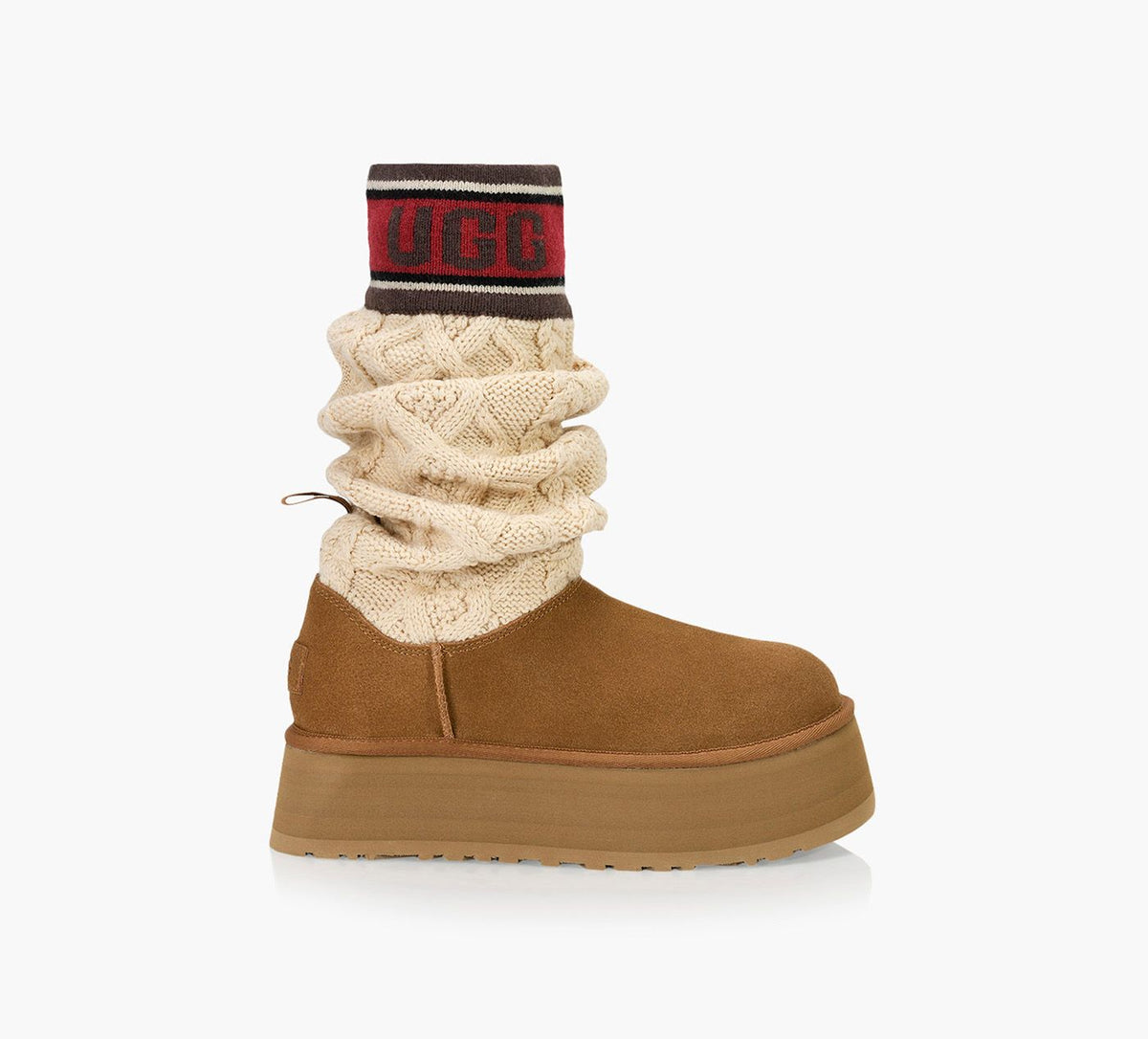 UGG CLASSICSWEATERLETTER in TAN