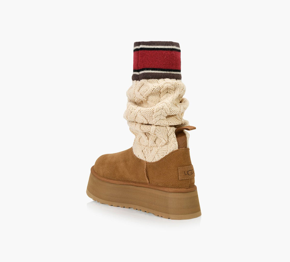 UGG CLASSICSWEATERLETTER in TAN view 3