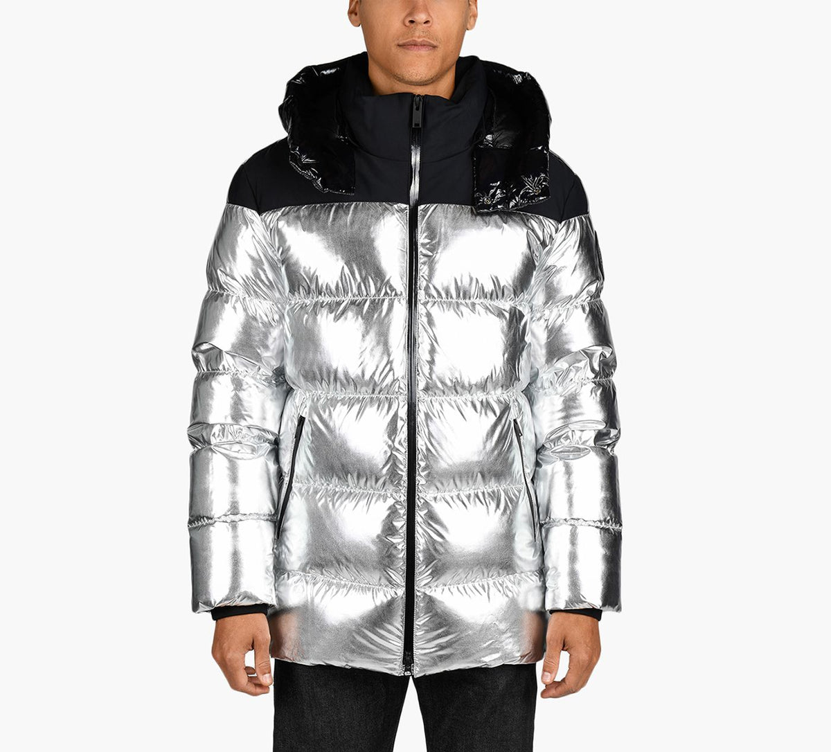 MOOSE KNUCKLES WOODLANDHILLSJACKETMETALLIC in SILVER